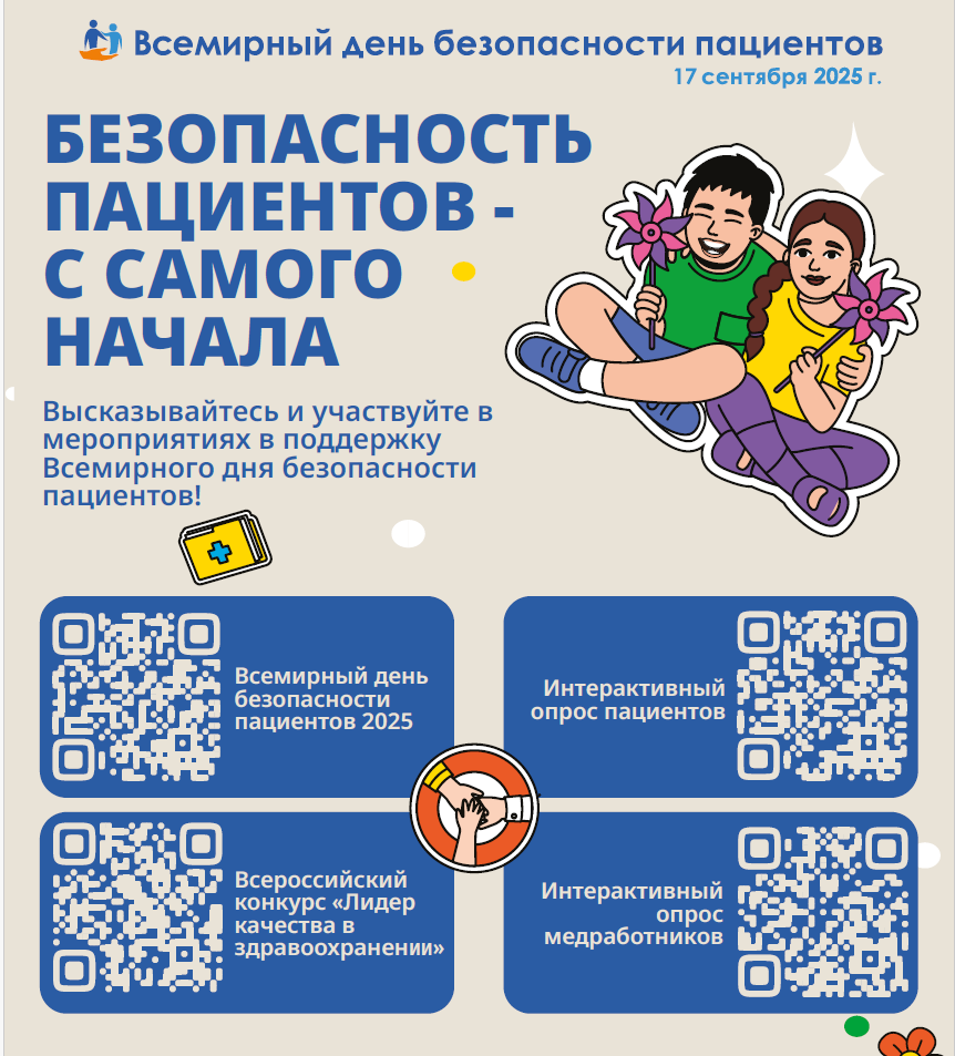 плакат о Всемирном дне безопасности пациентов